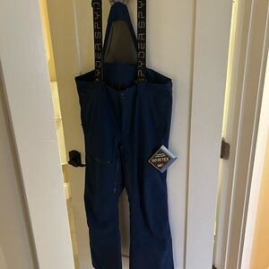 Spyder Men's Navy Snow Pants/Ski Bib NWT